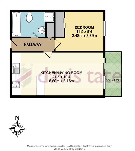217, Heron House, Reading floorplan