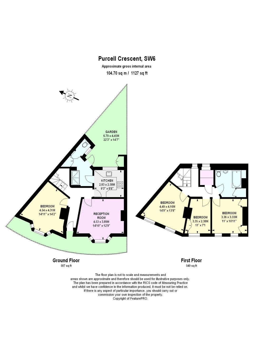 3 Bedrooms  to rent in Purcell Crescent, Fulham, London SW6