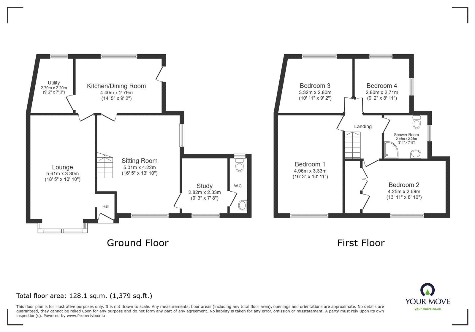 1, Long Street, Leicester floorplan