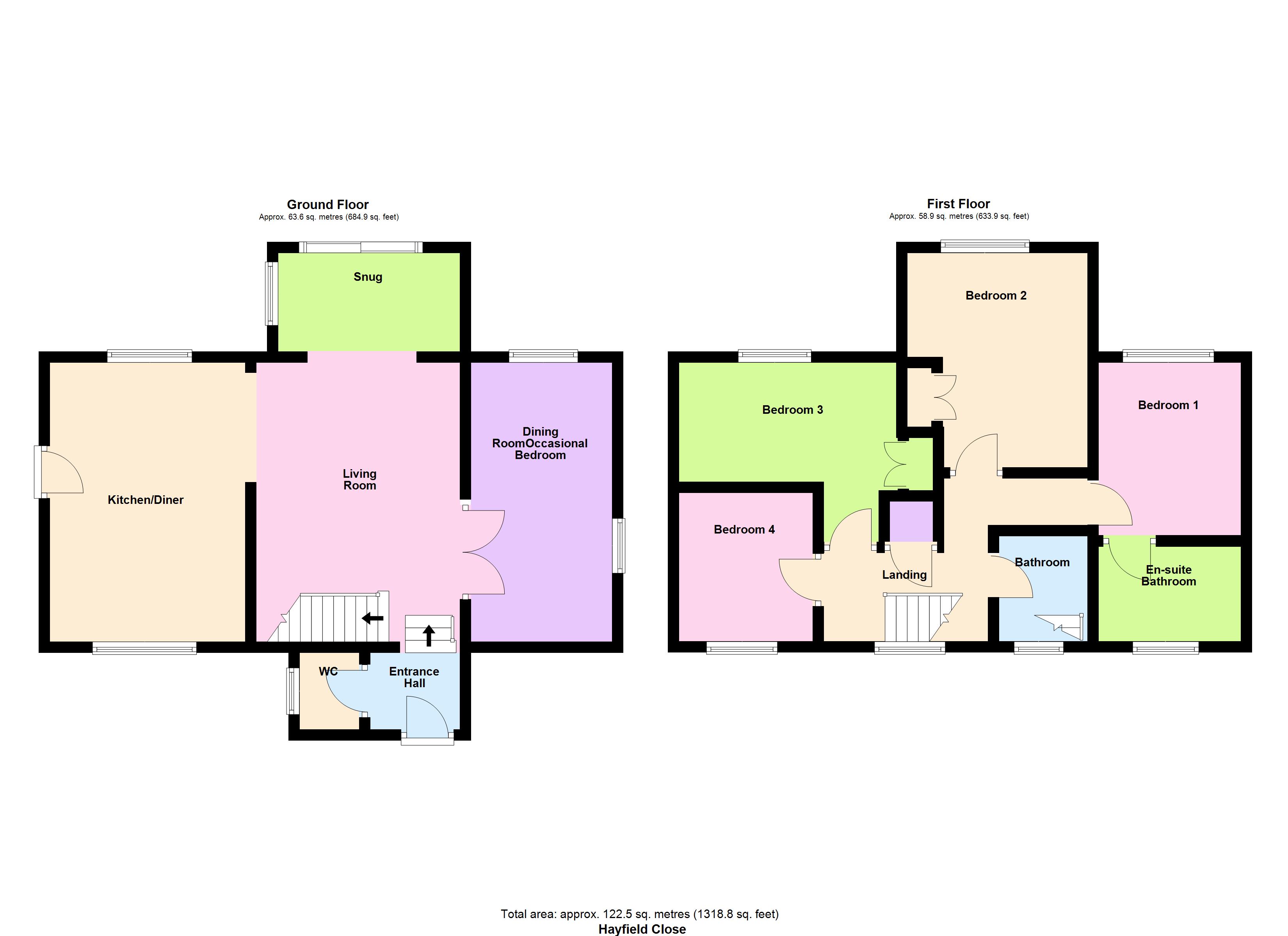 6, Hayfield Close, Shipley floorplan