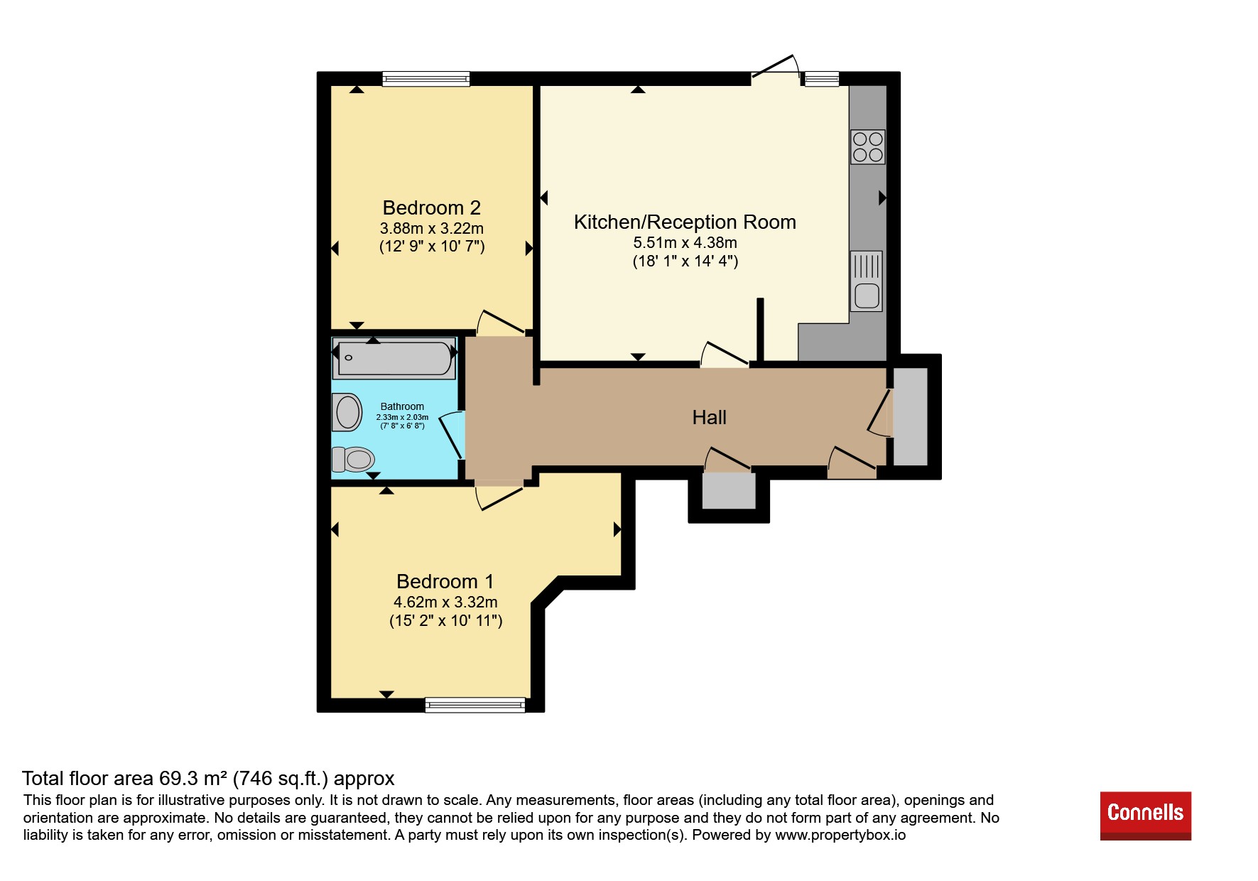 40, The Beckers, Crawley floorplan