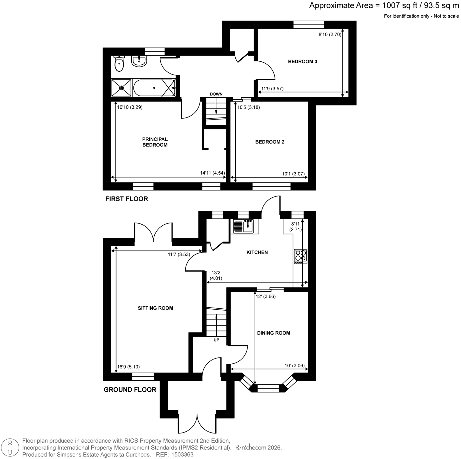1, Porchester Road, Kingston Upon Thames floorplan