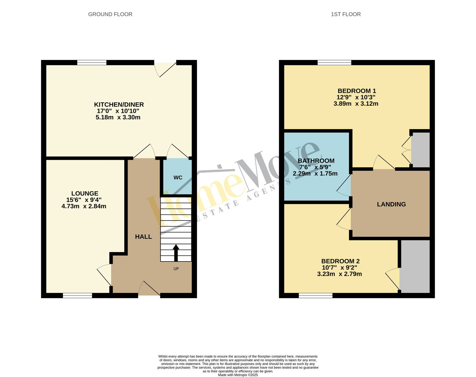 6, Warwick Close, Leicestershire floorplan