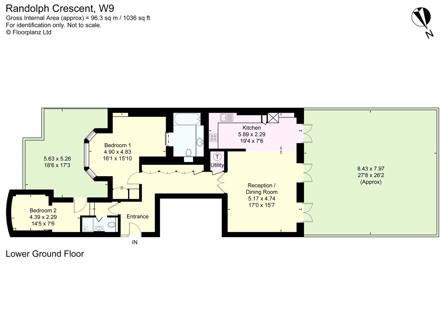 2 Bedrooms Flat to rent in Randolph Crescent, London W9