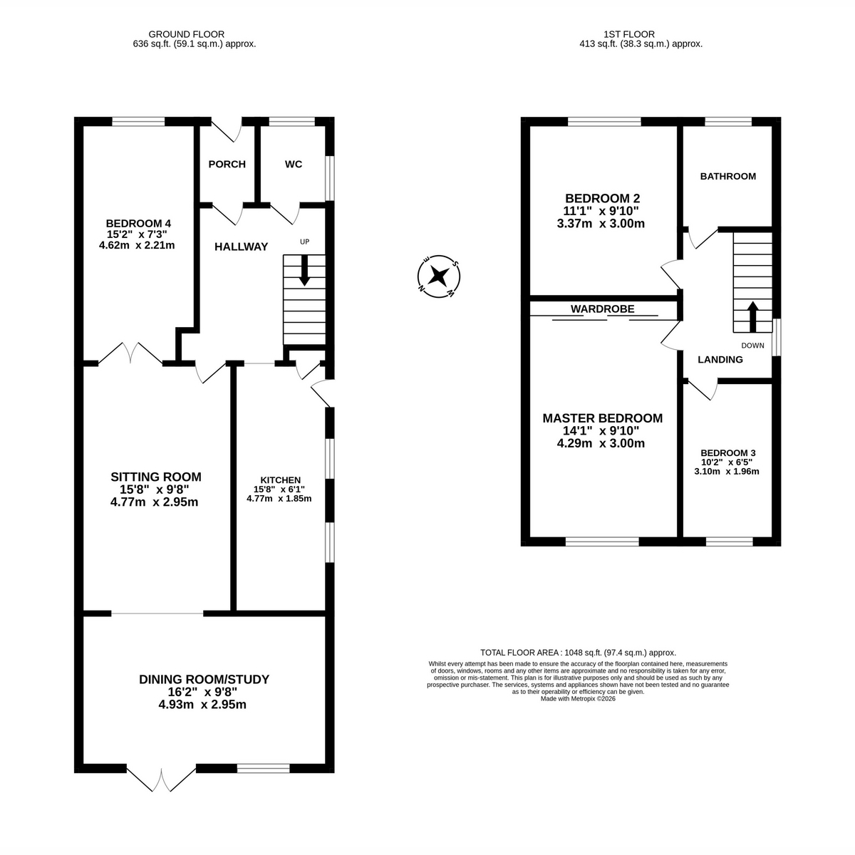 40, Stowe Drive, Southam floorplan