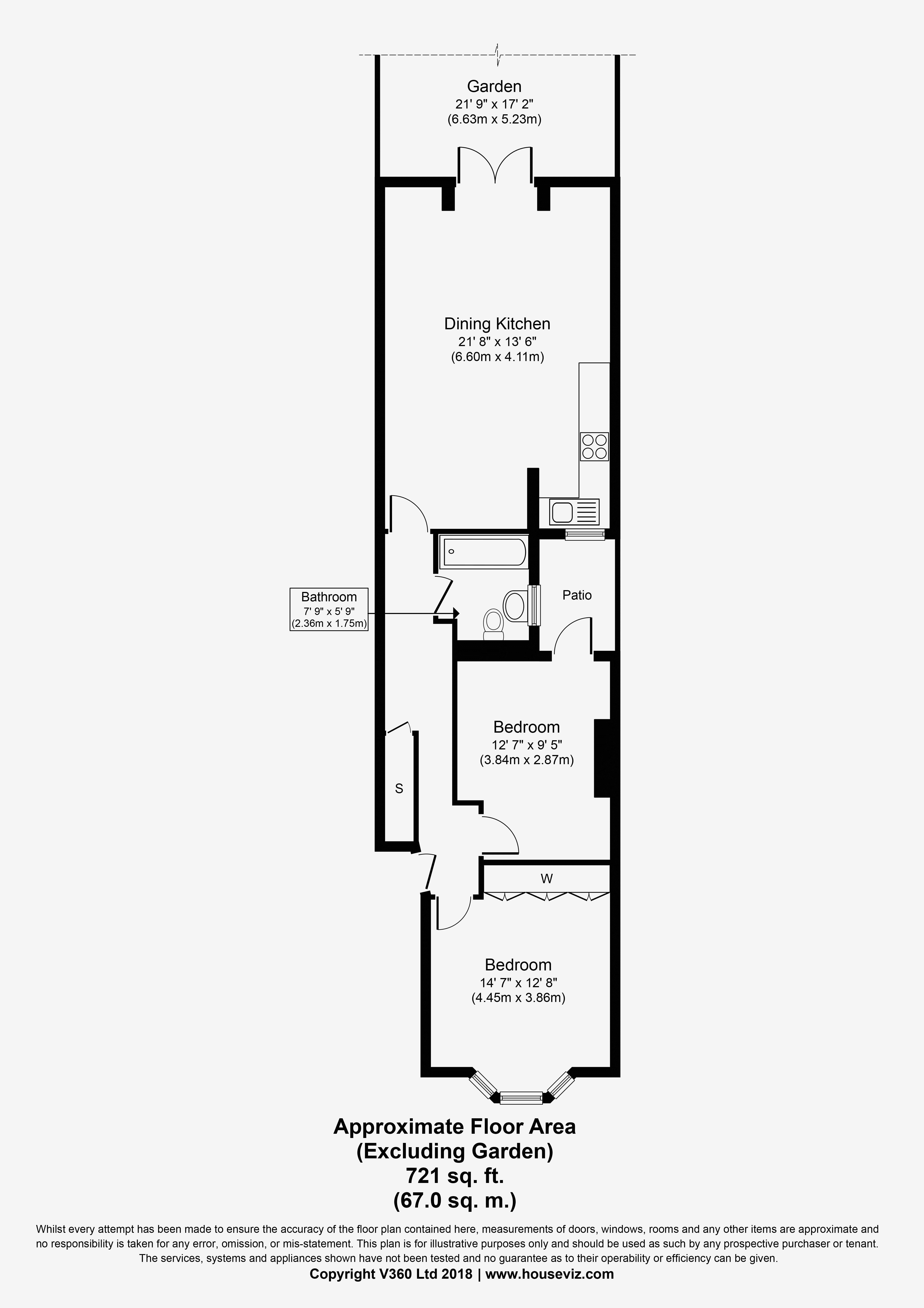 2 Bedrooms Flat to rent in Acton Lane, London W3