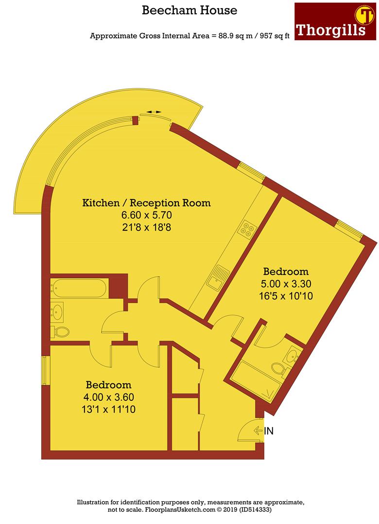 2 Bedrooms Flat to rent in Beecham House, Great West Quater, Brentford TW8