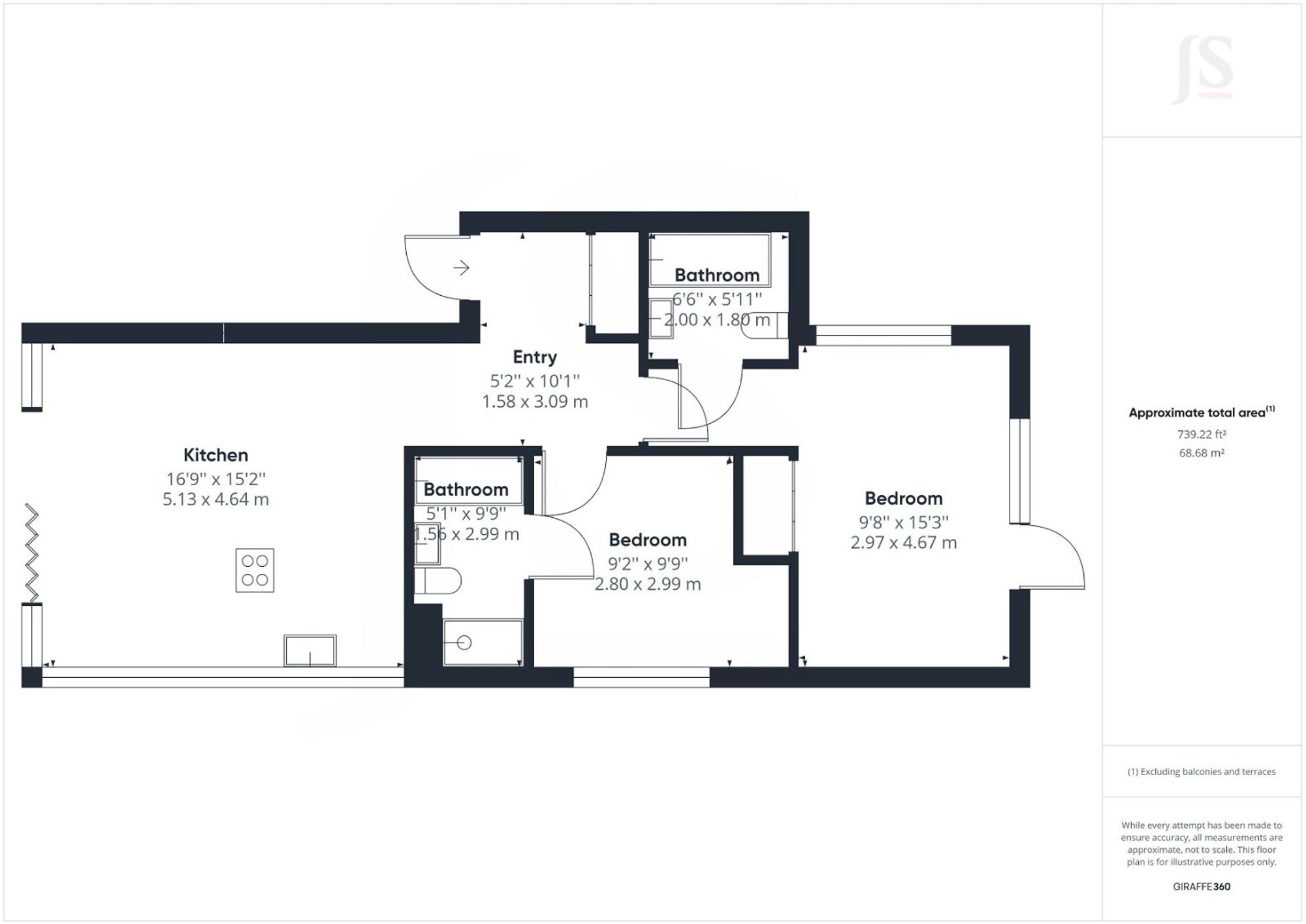 Meadow Cottage, 54a Church Road, Worthing floorplan