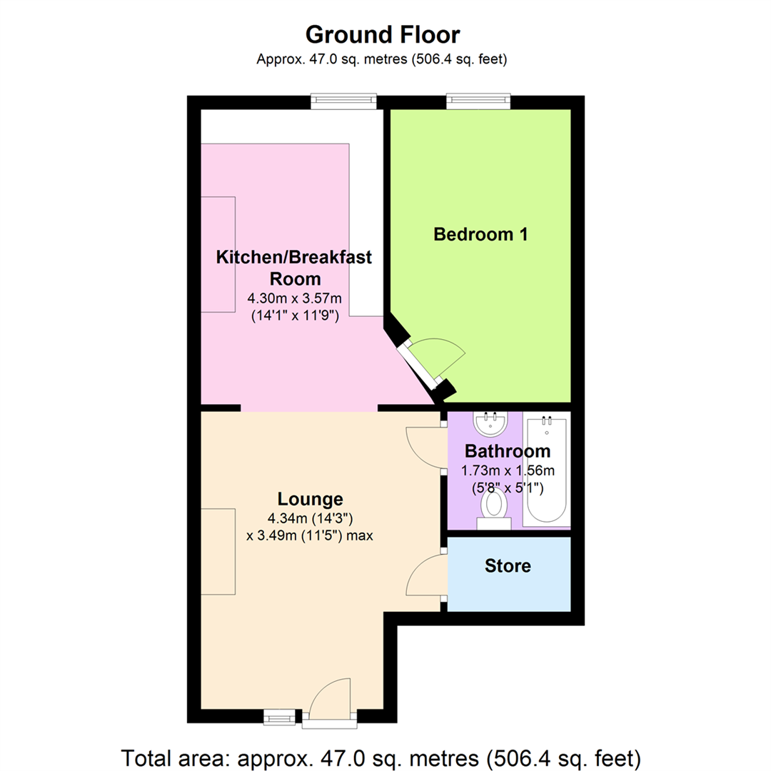 1 bed flat to rent in Church Street, Waterfoot, Rossendale BB4 Zoopla