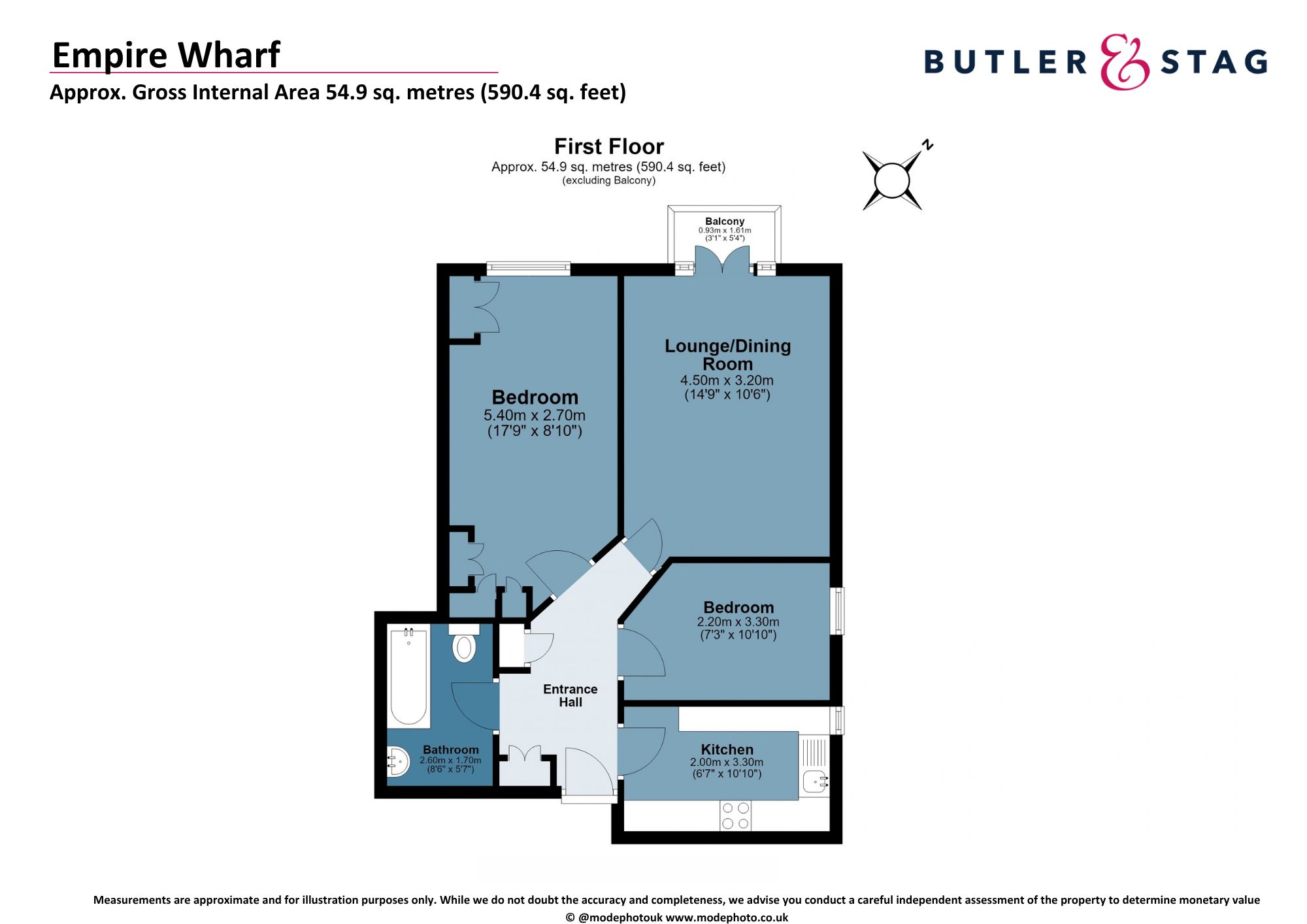 Flat 40, 235 Old Ford Road, London floorplan