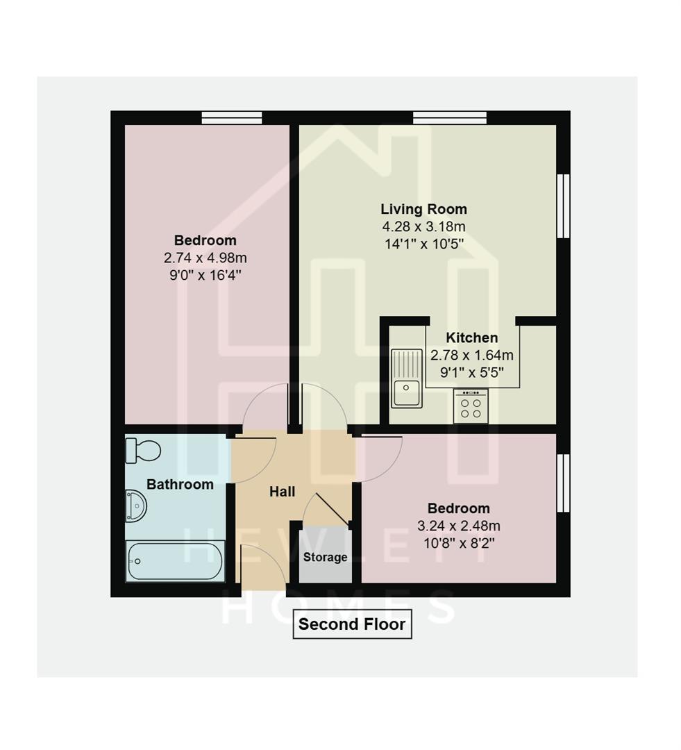 Flat 19, 1, Royal Crescent, Weston-Super-Mare floorplan