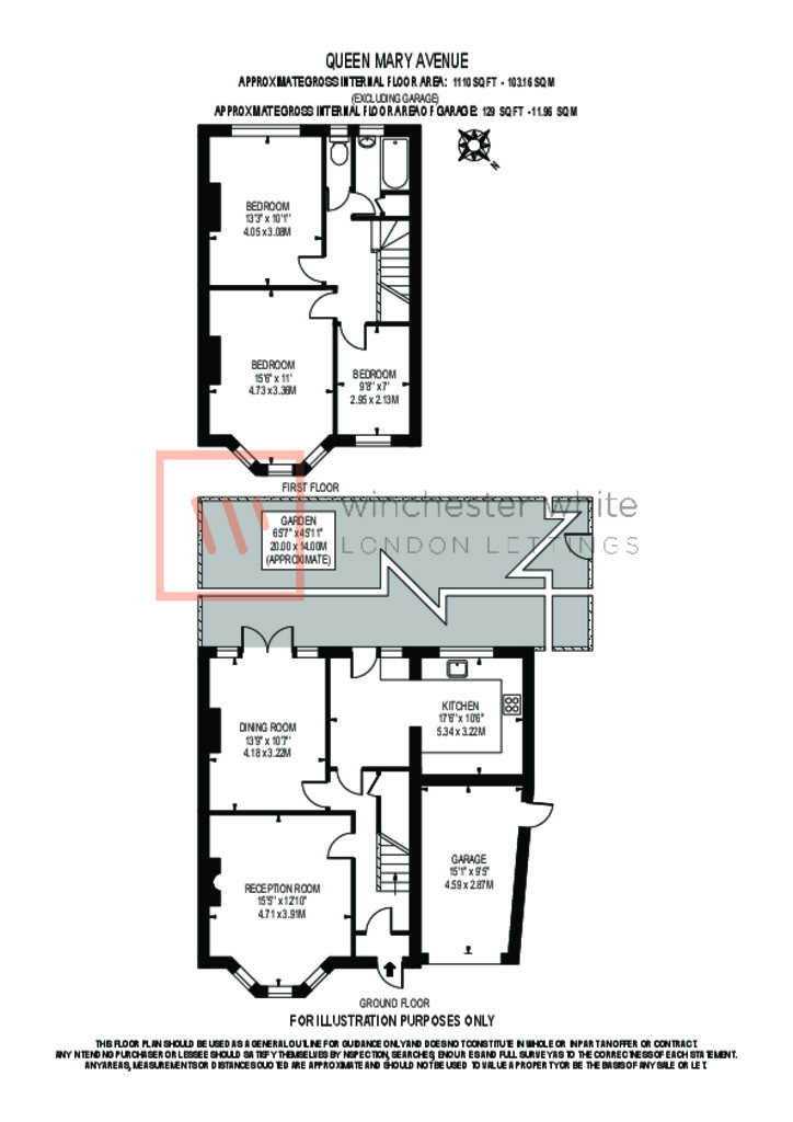 2, Queen Mary Avenue, London floorplan