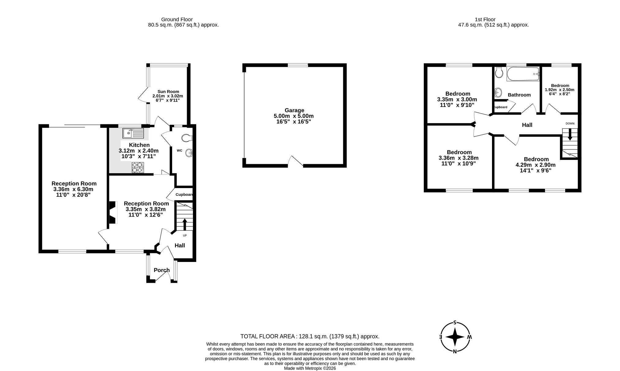 16, Stokesby Road, Chessington floorplan