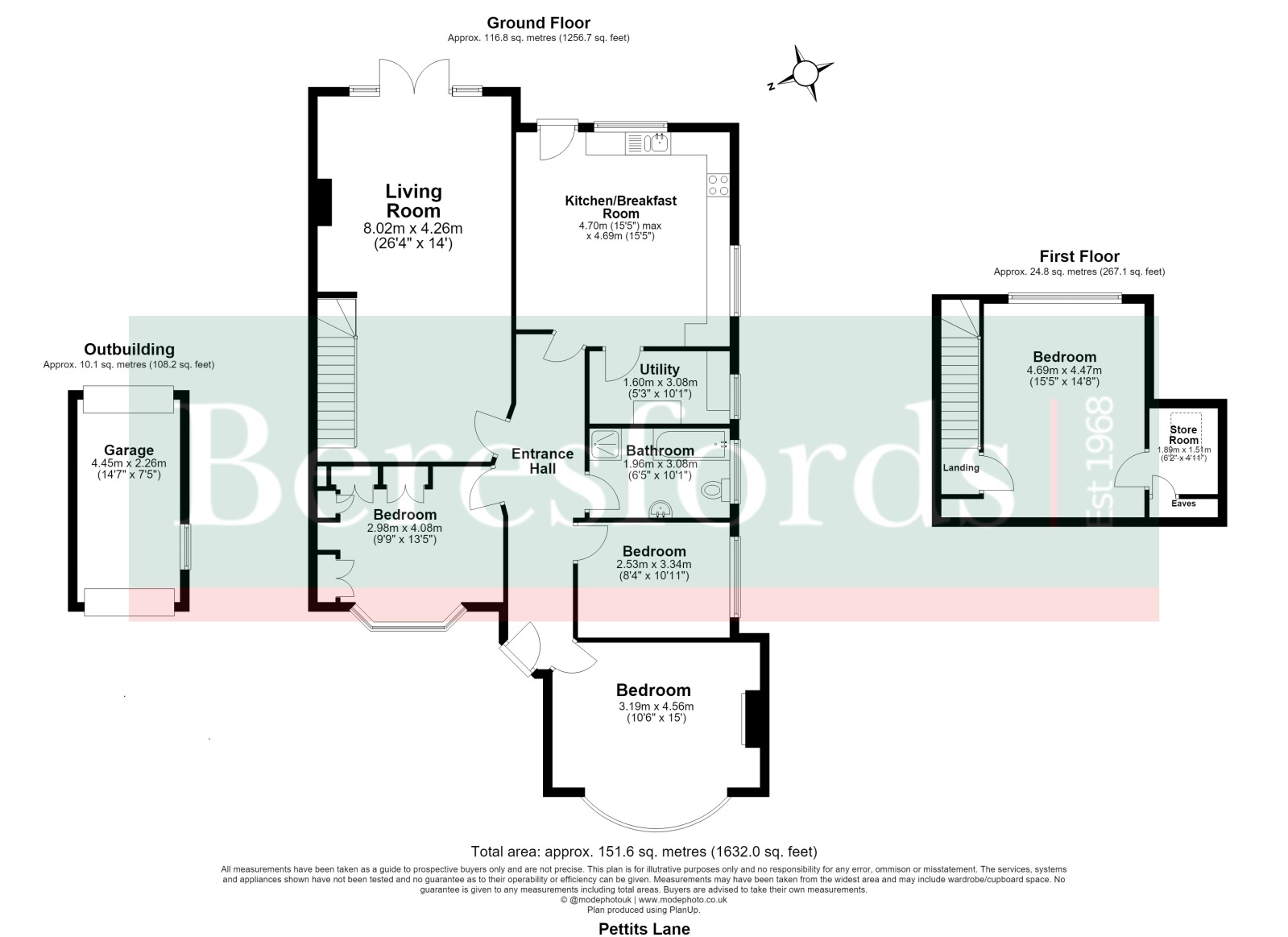 222, Pettits Lane North, Romford floorplan