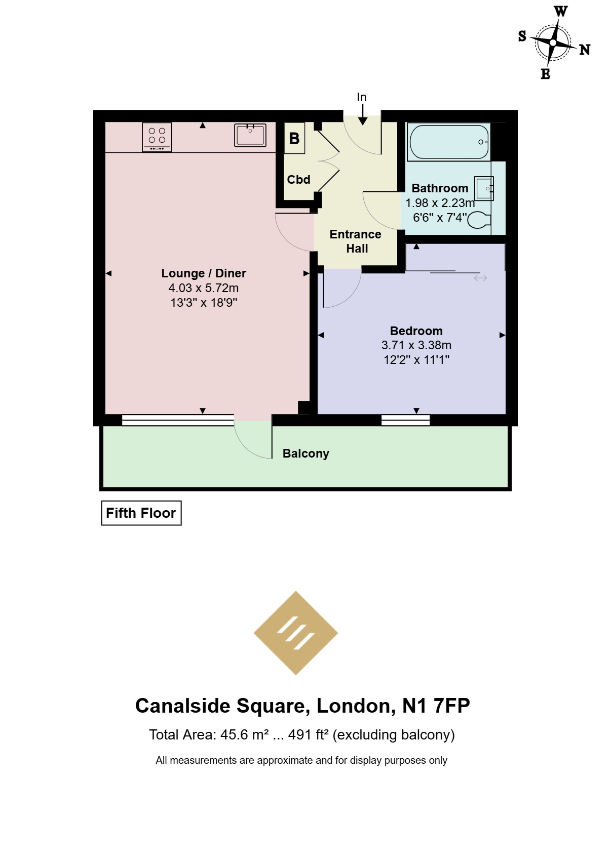 Flat 21, 18, Canalside Square, London floorplan