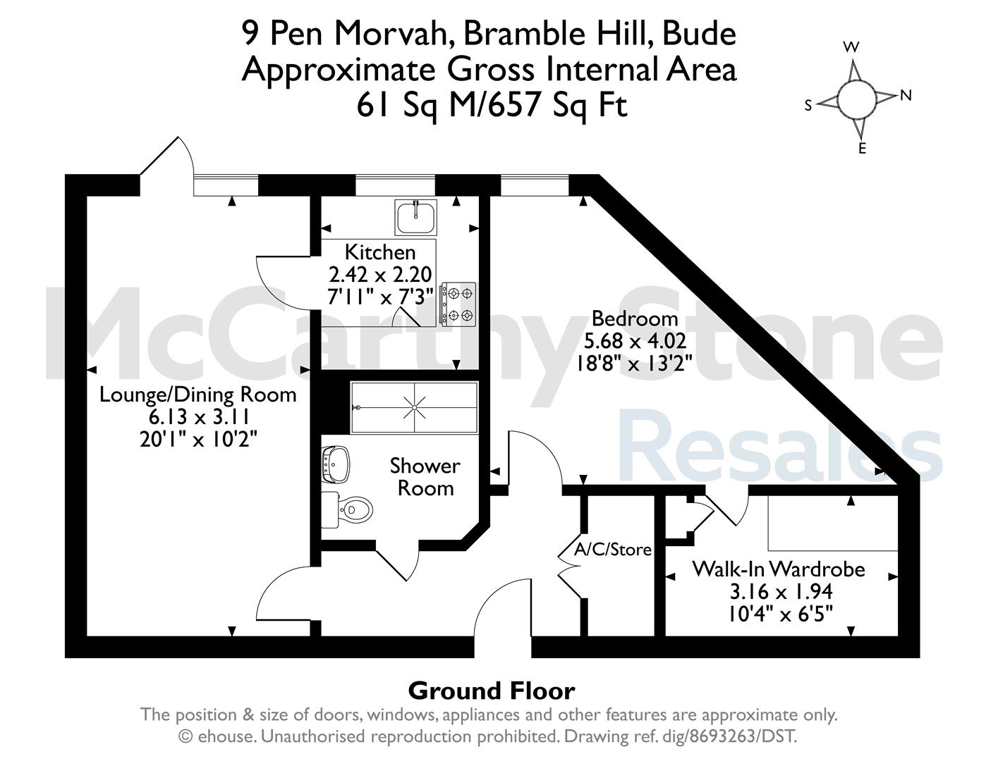 9 Pen Morvah, Bramble Hill, Bude floorplan