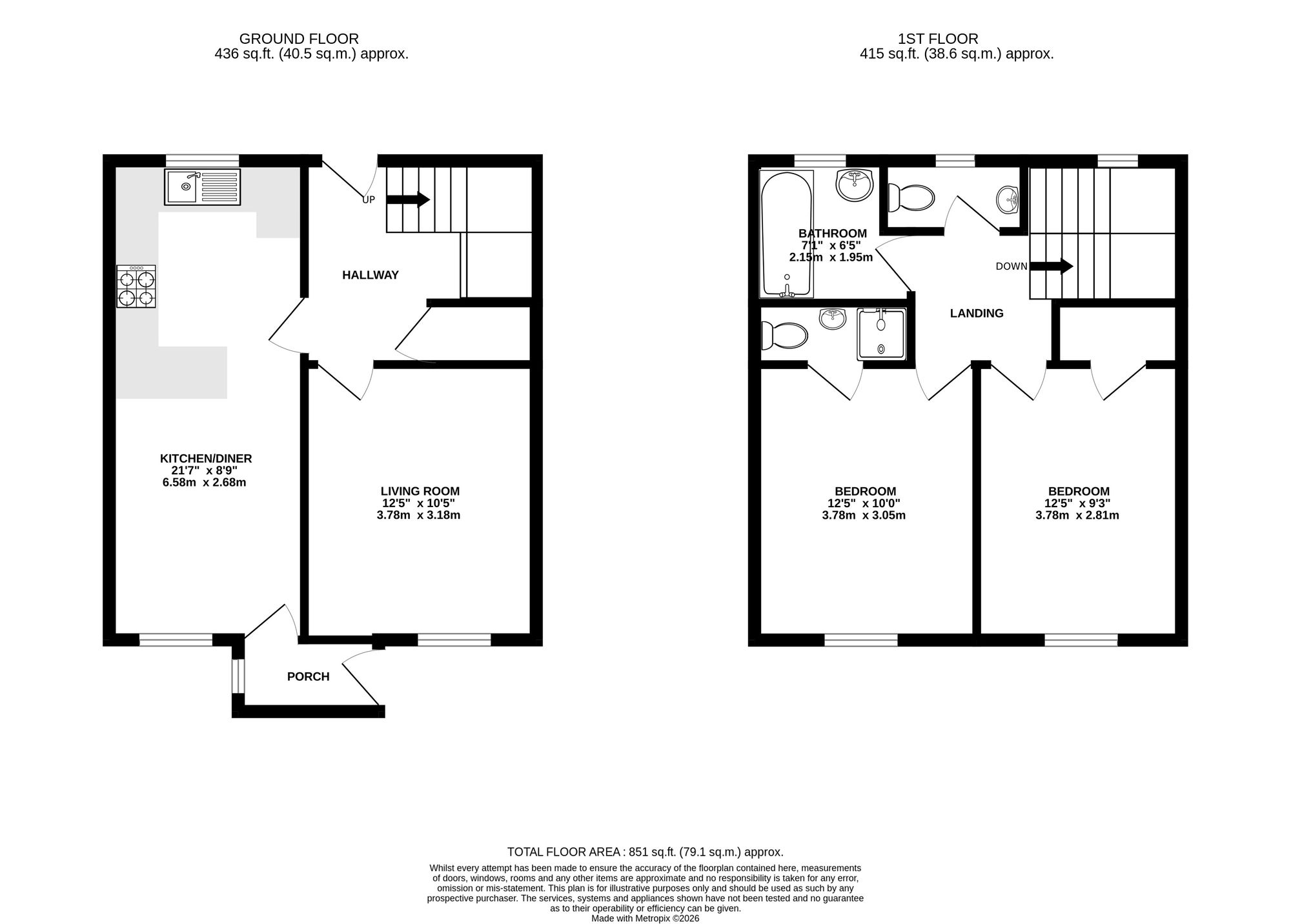 3 Denny View, Caldicot floorplan