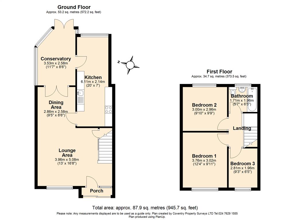 11, The Triangle, Coventry floorplan