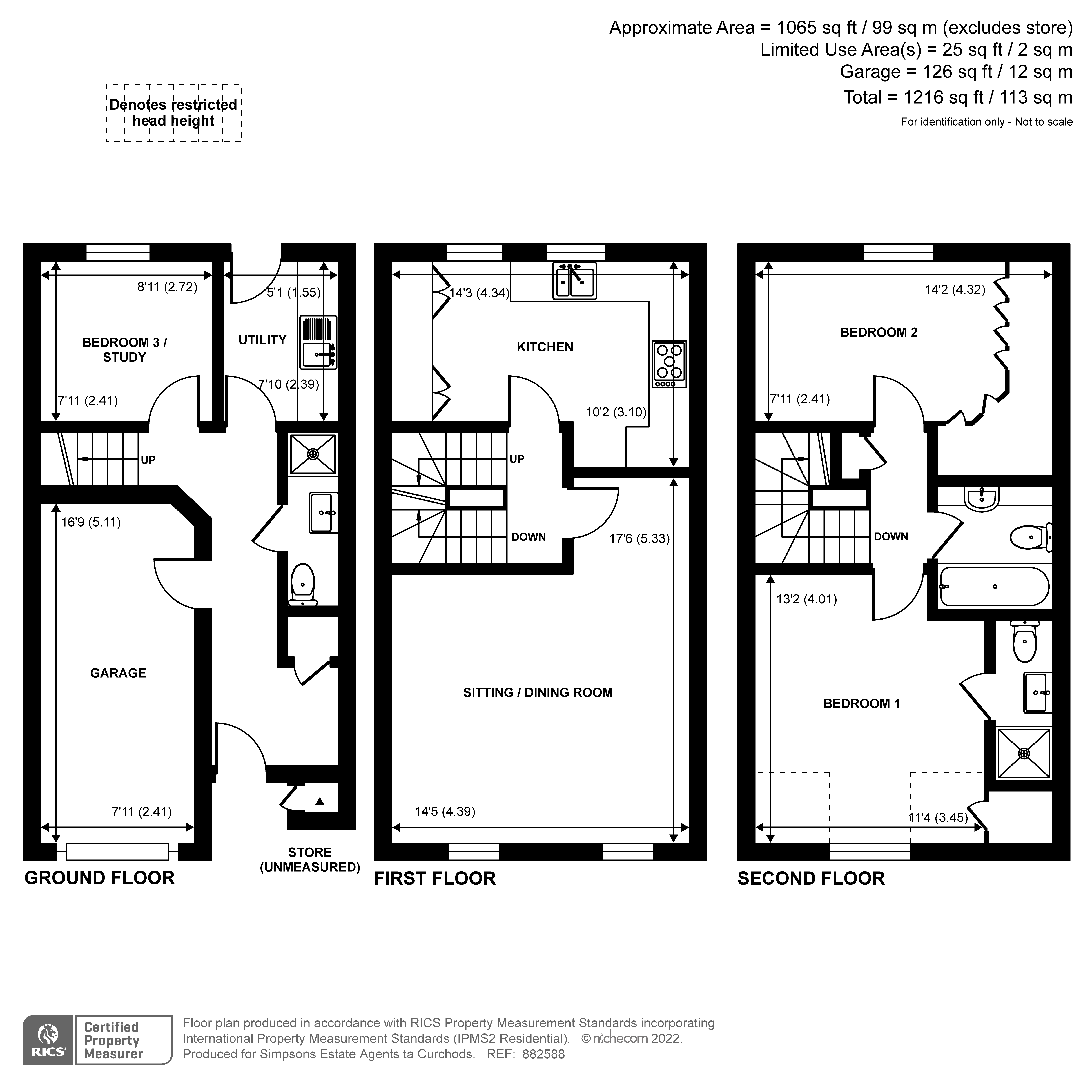 Clarendon Gate, Ottershaw KT16, 3 bedroom terraced house for sale