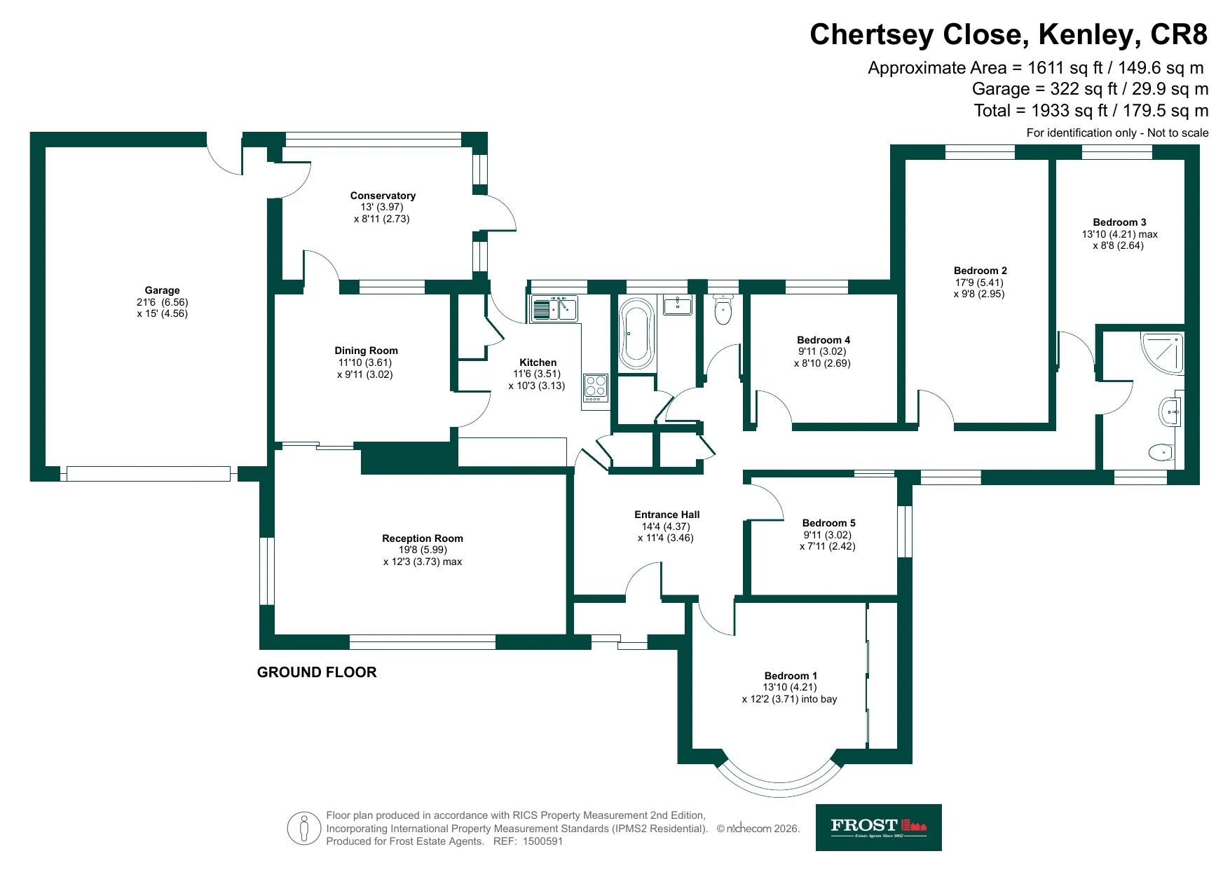 3, Chertsey Close, Kenley floorplan