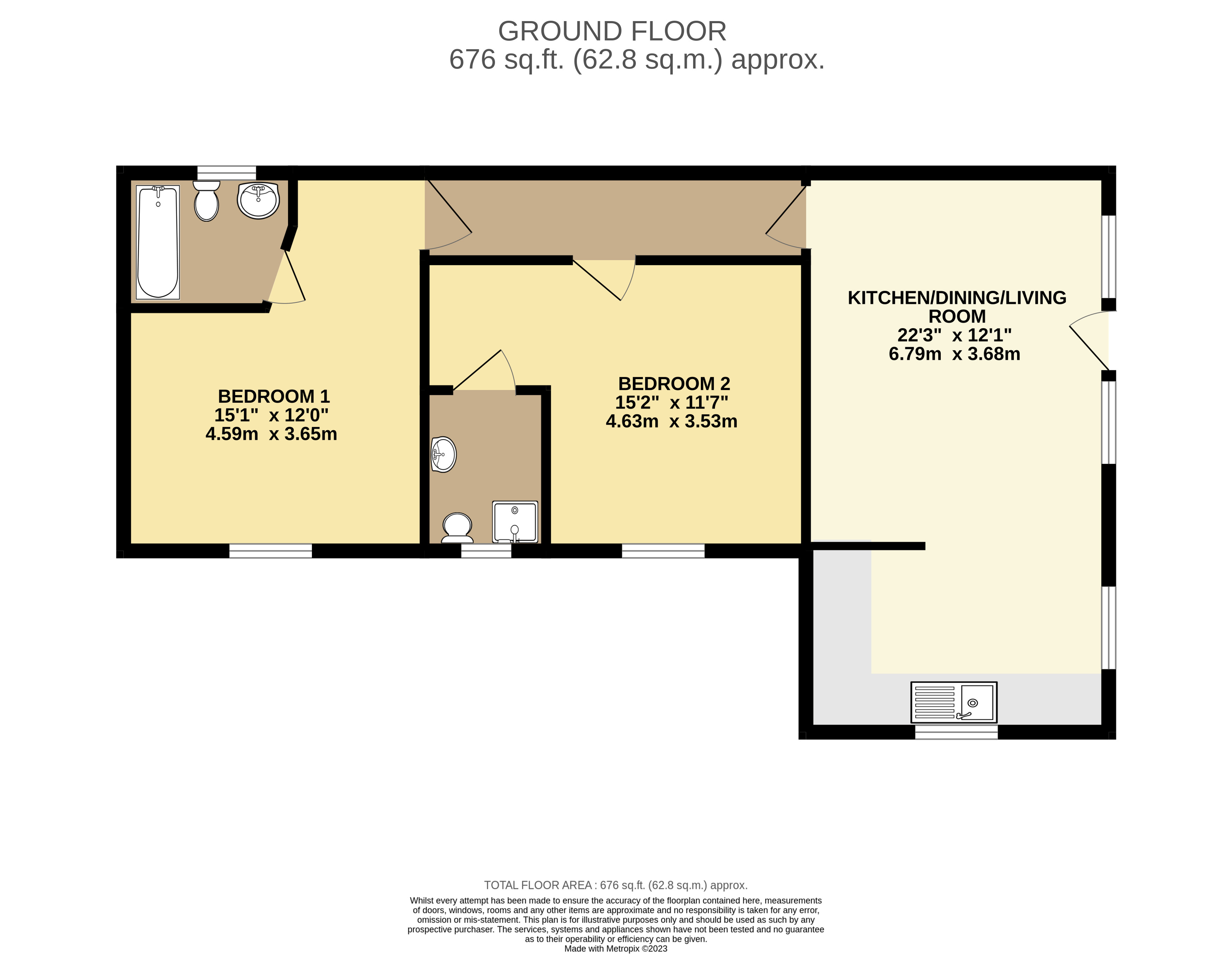 Medlands Mowhay, Bude floorplan