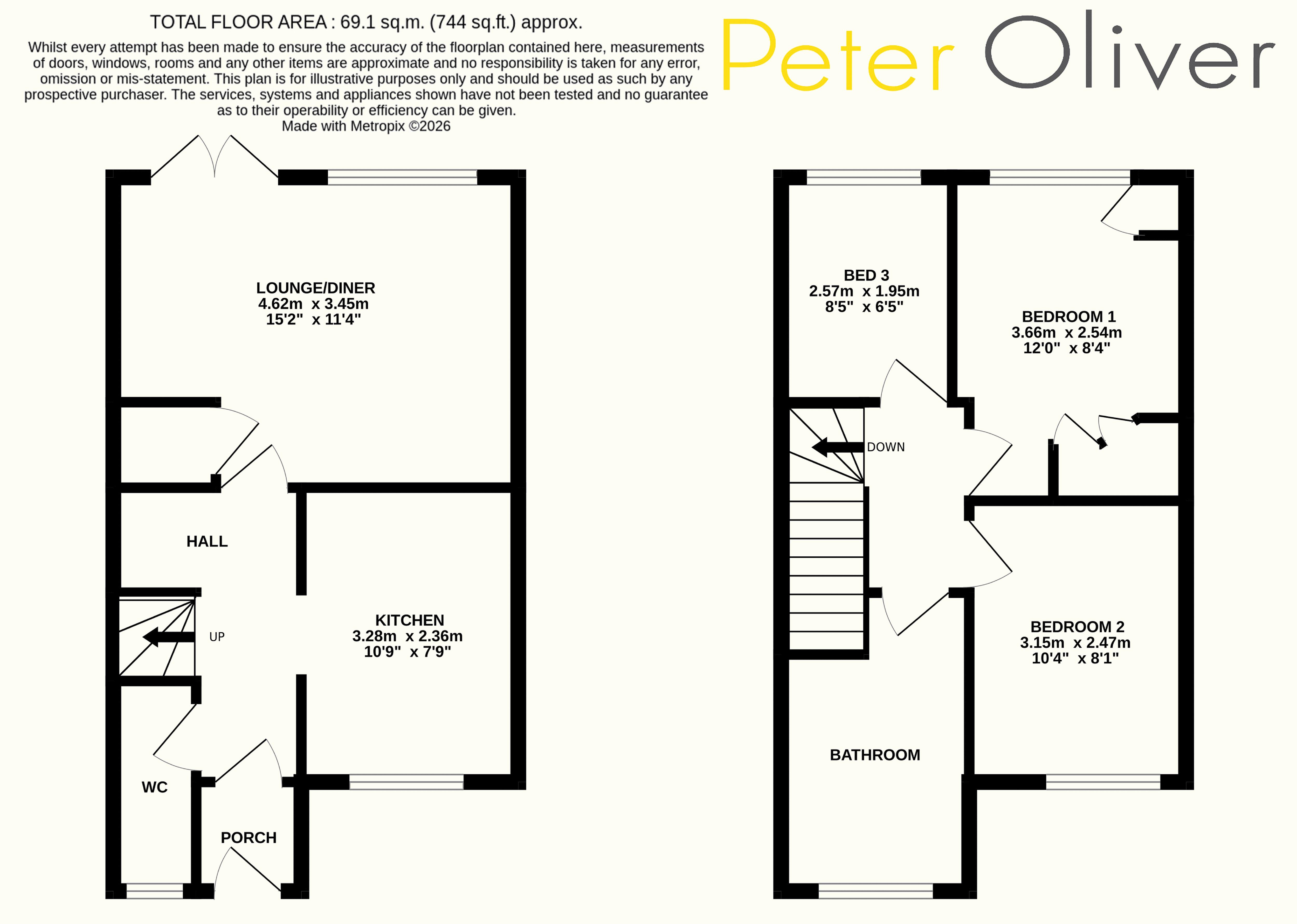 2 Sunrise Villas, Little Sunnyside, Crowborough floorplan