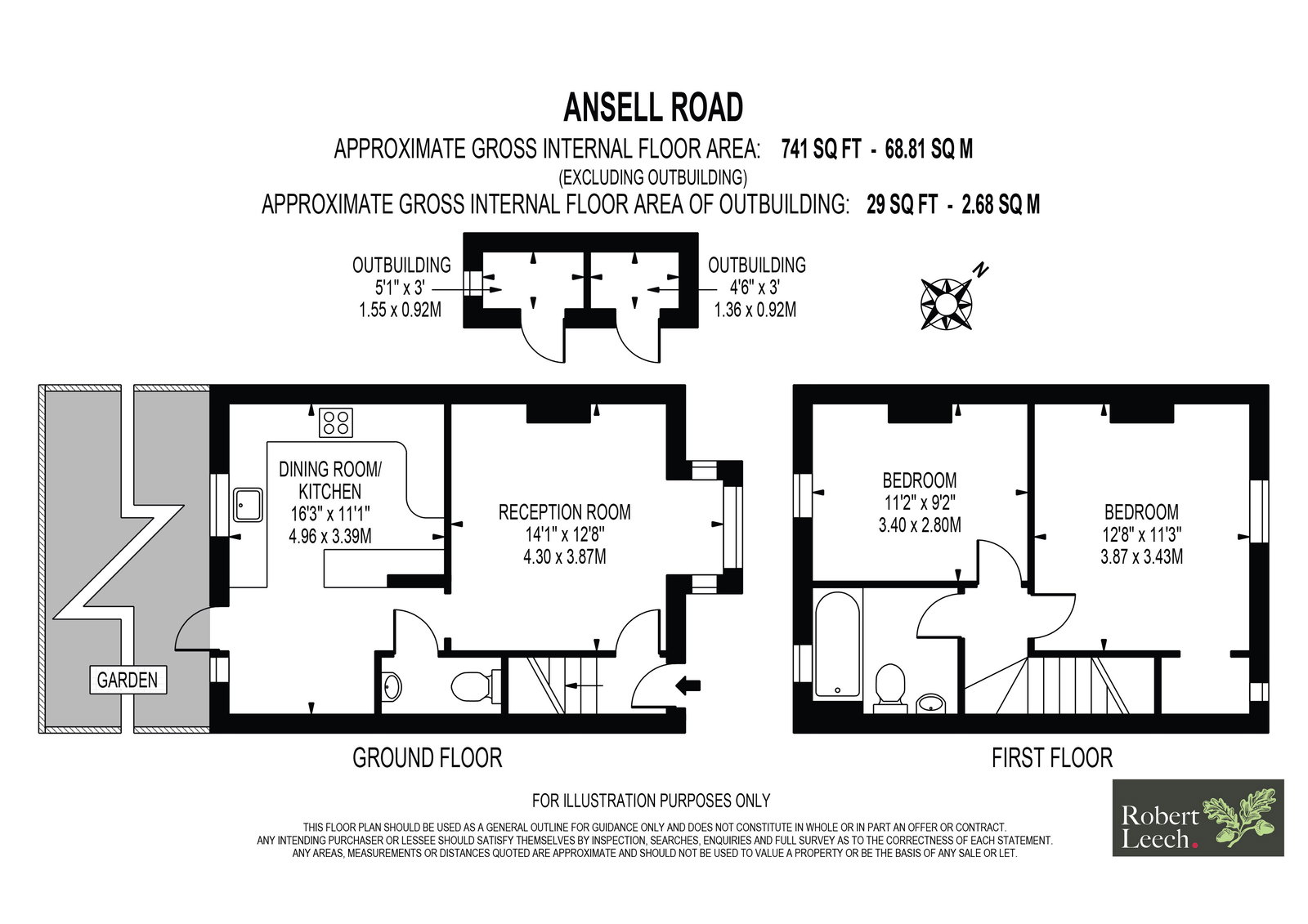 22, Ansell Road, Dorking floorplan