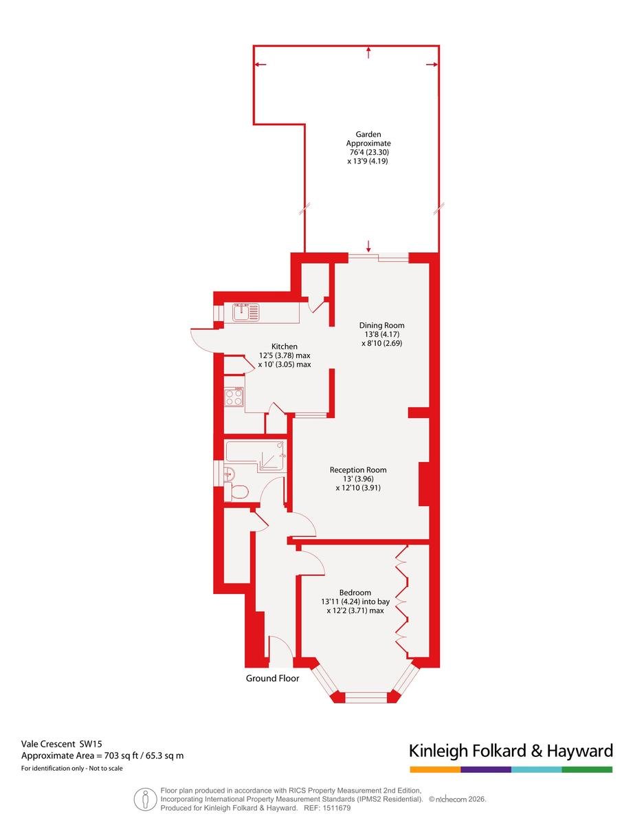 45, Vale Crescent, London floorplan