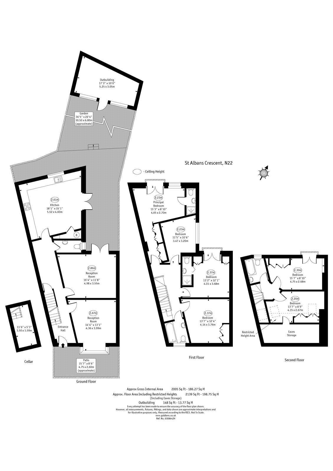 64, St. Albans Crescent, London floorplan