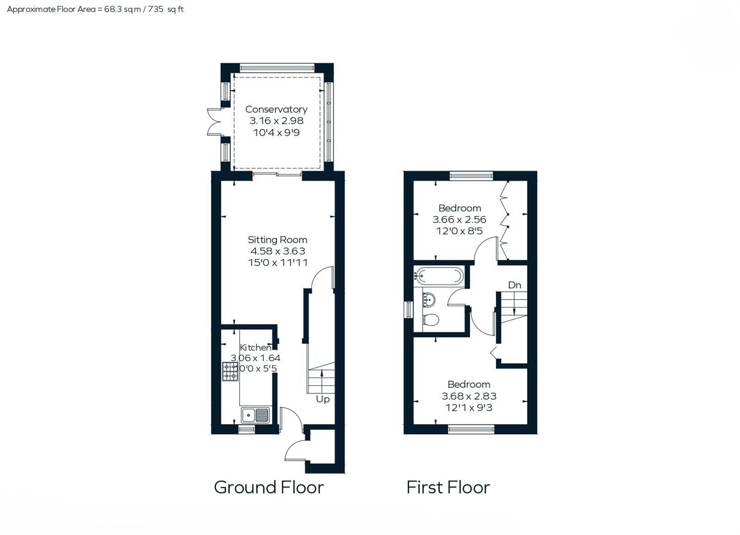 40A, Larkfield Road, Sevenoaks floorplan