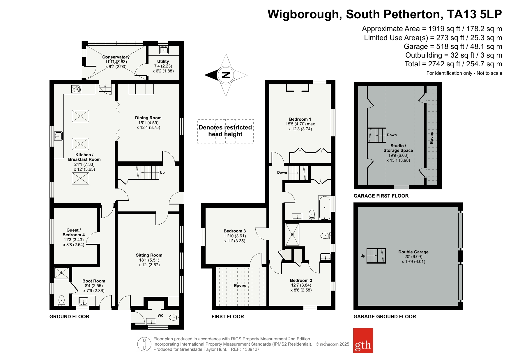 South Cottage,, Wigborough, Somerset floorplan