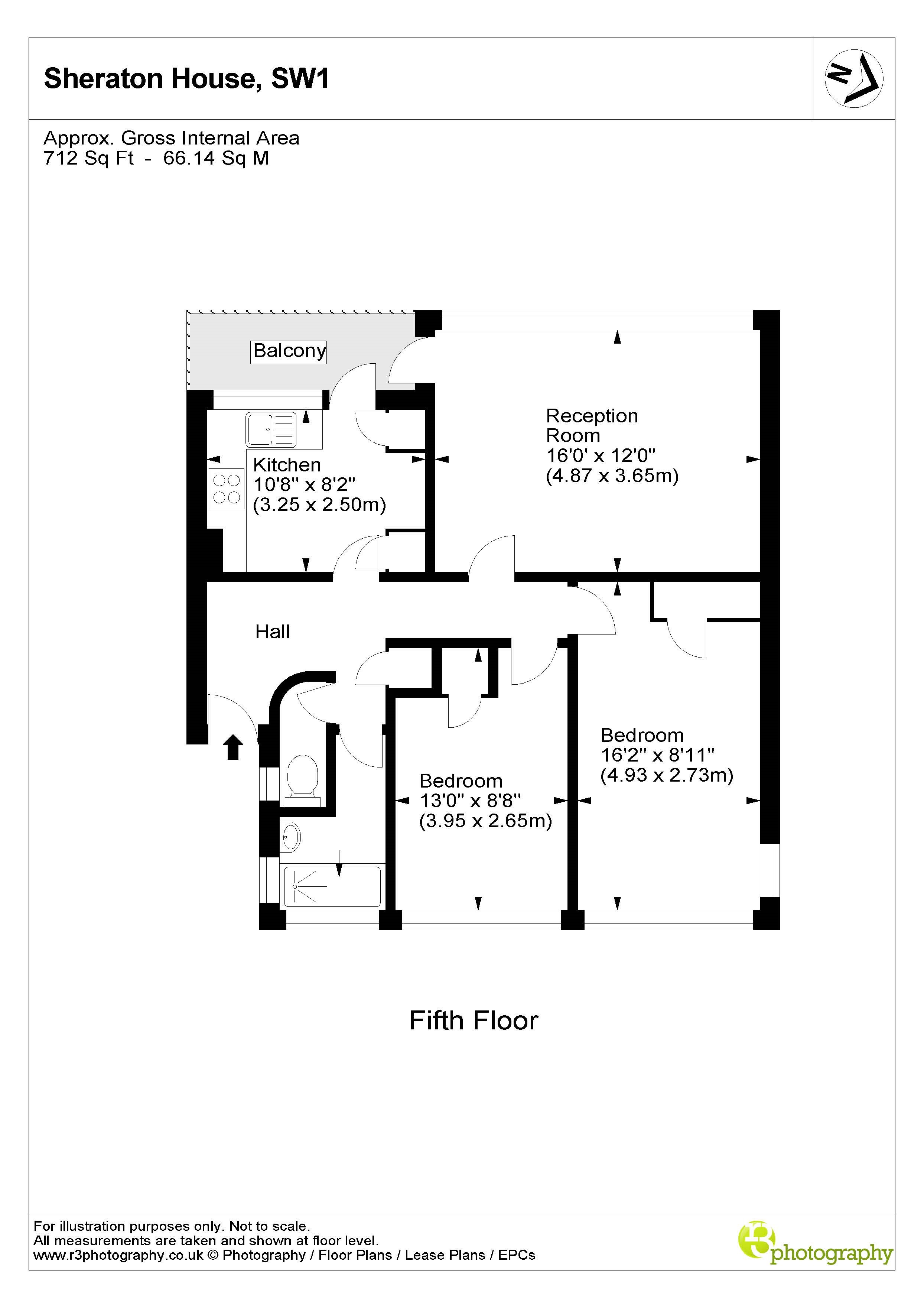 19 Sheraton House,, Churchill Gardens, UK floorplan