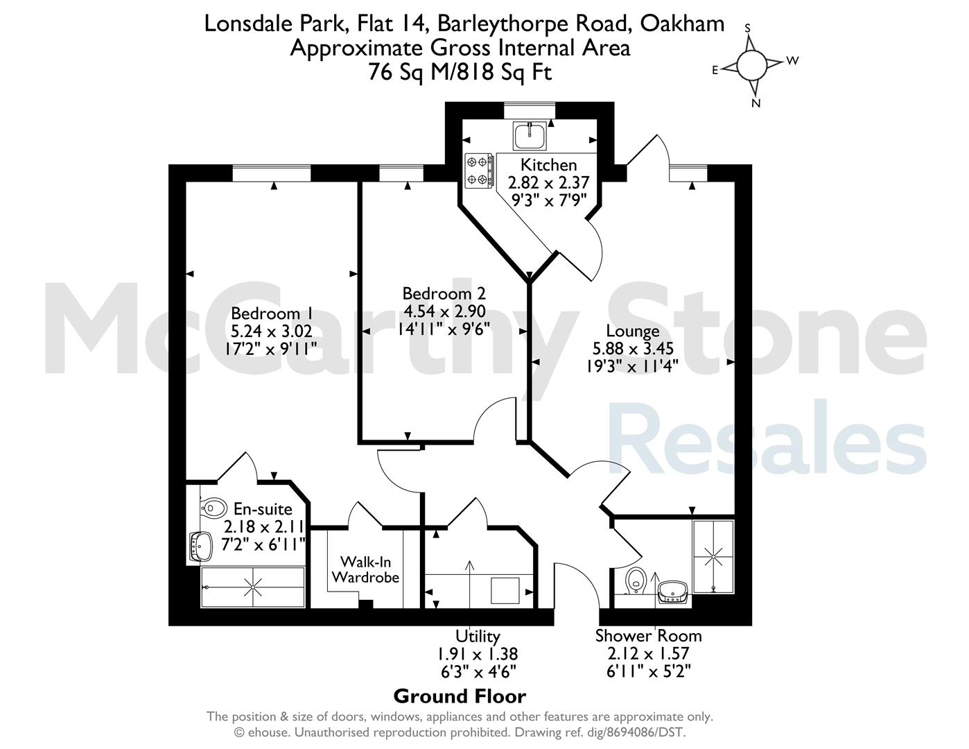 14 Lonsdale Park, Barleythorpe Road, Rutland floorplan