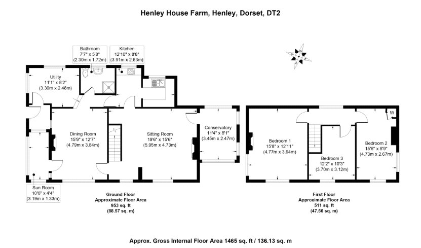 Henley House Farm,, Henley, Dorset floorplan