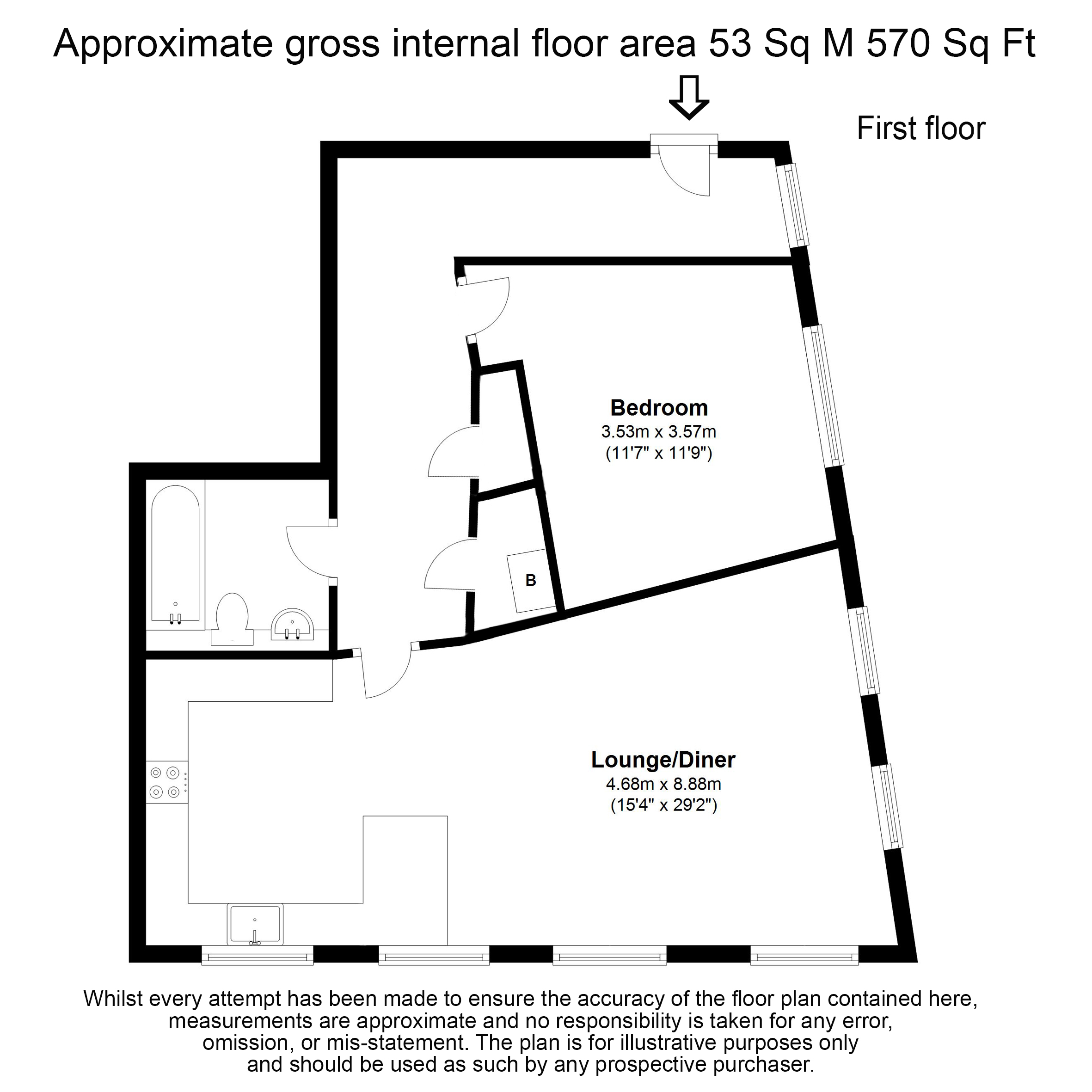 1 Bedrooms Flat for sale in Cloister Court, 2 Church Street, Walton-On-Thames, Surrey KT12