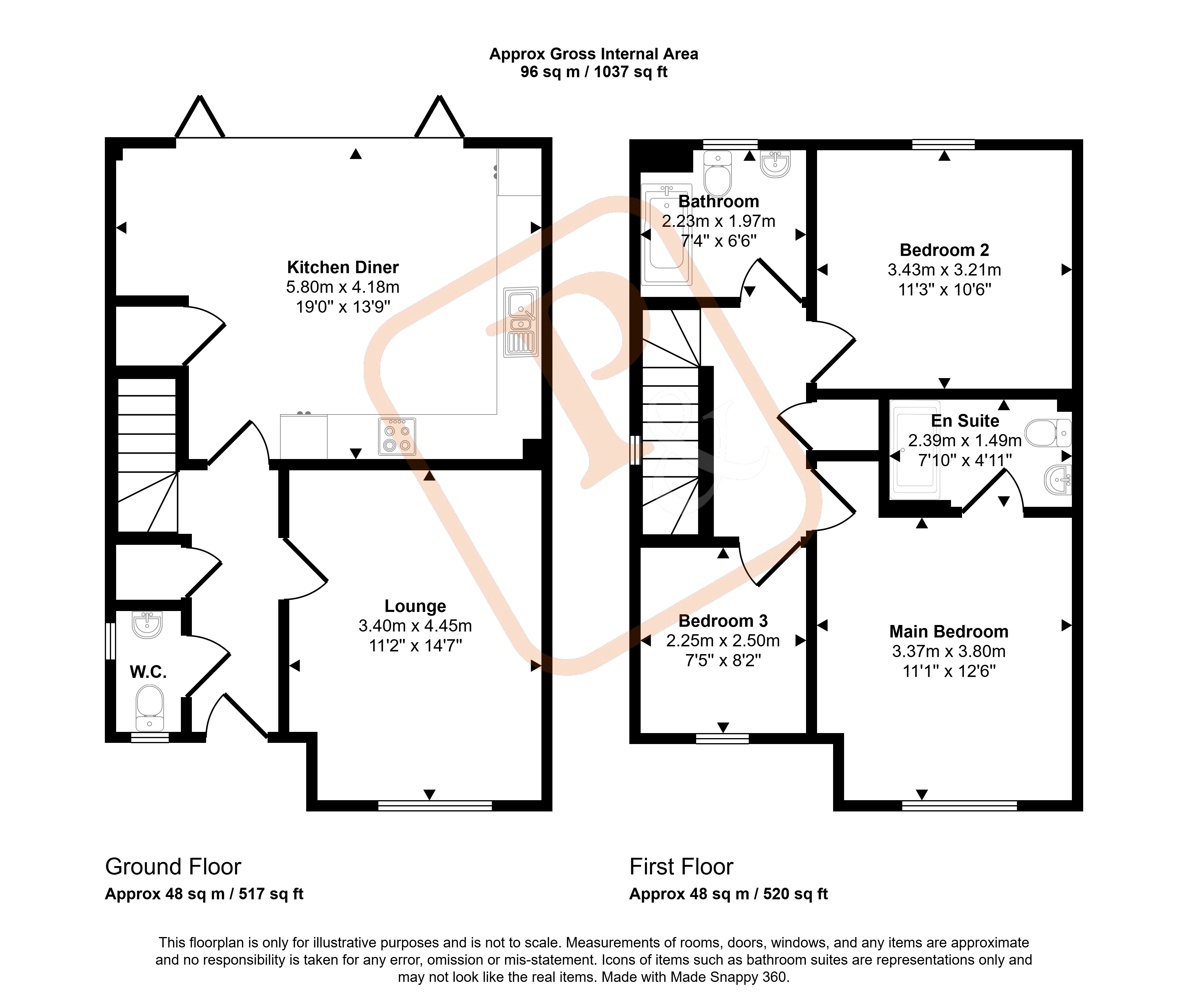 Parsons Heath, Essex floorplan