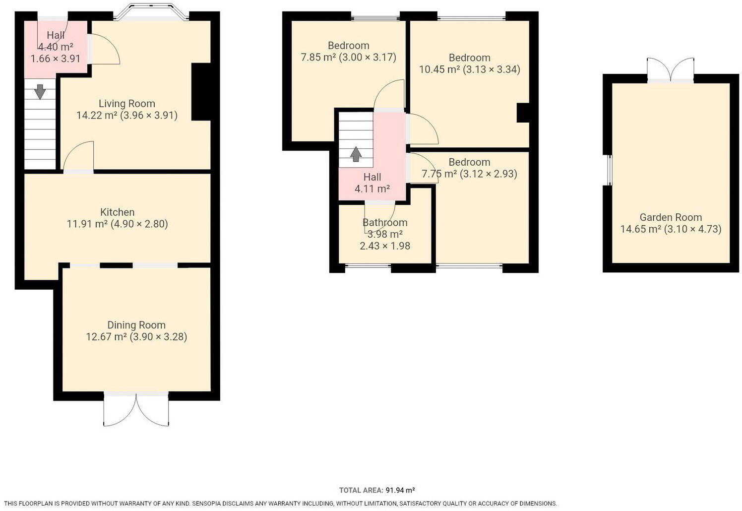 45, Bateman Road, Rotherham floorplan