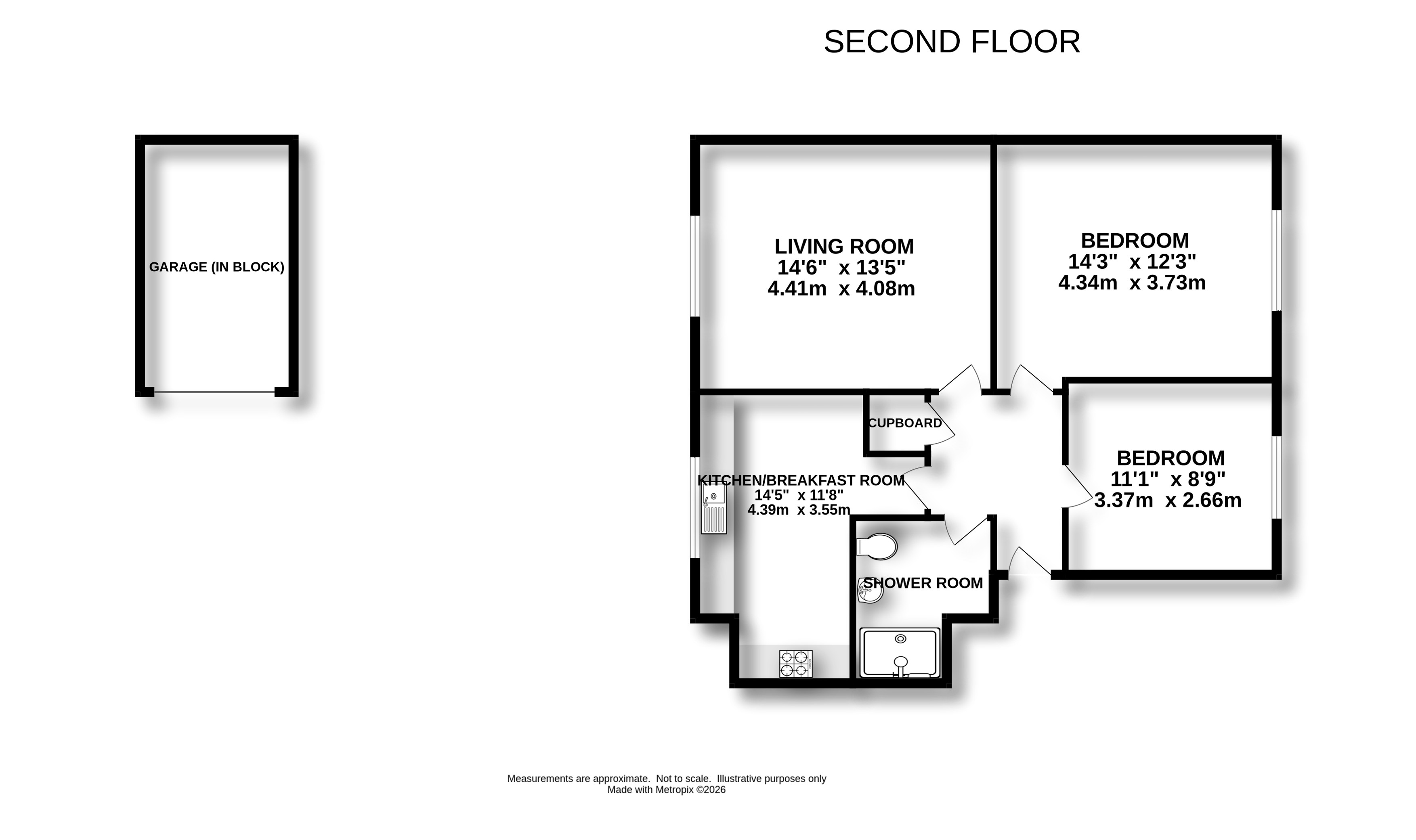 Flat 6, Orchard House,, Ellison Way, Tongham floorplan