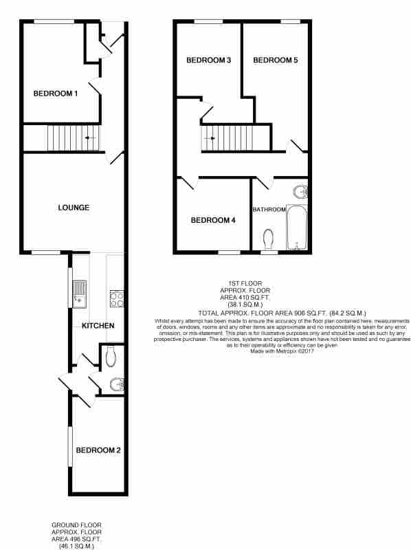 59, Seaford Street, Stoke floorplan