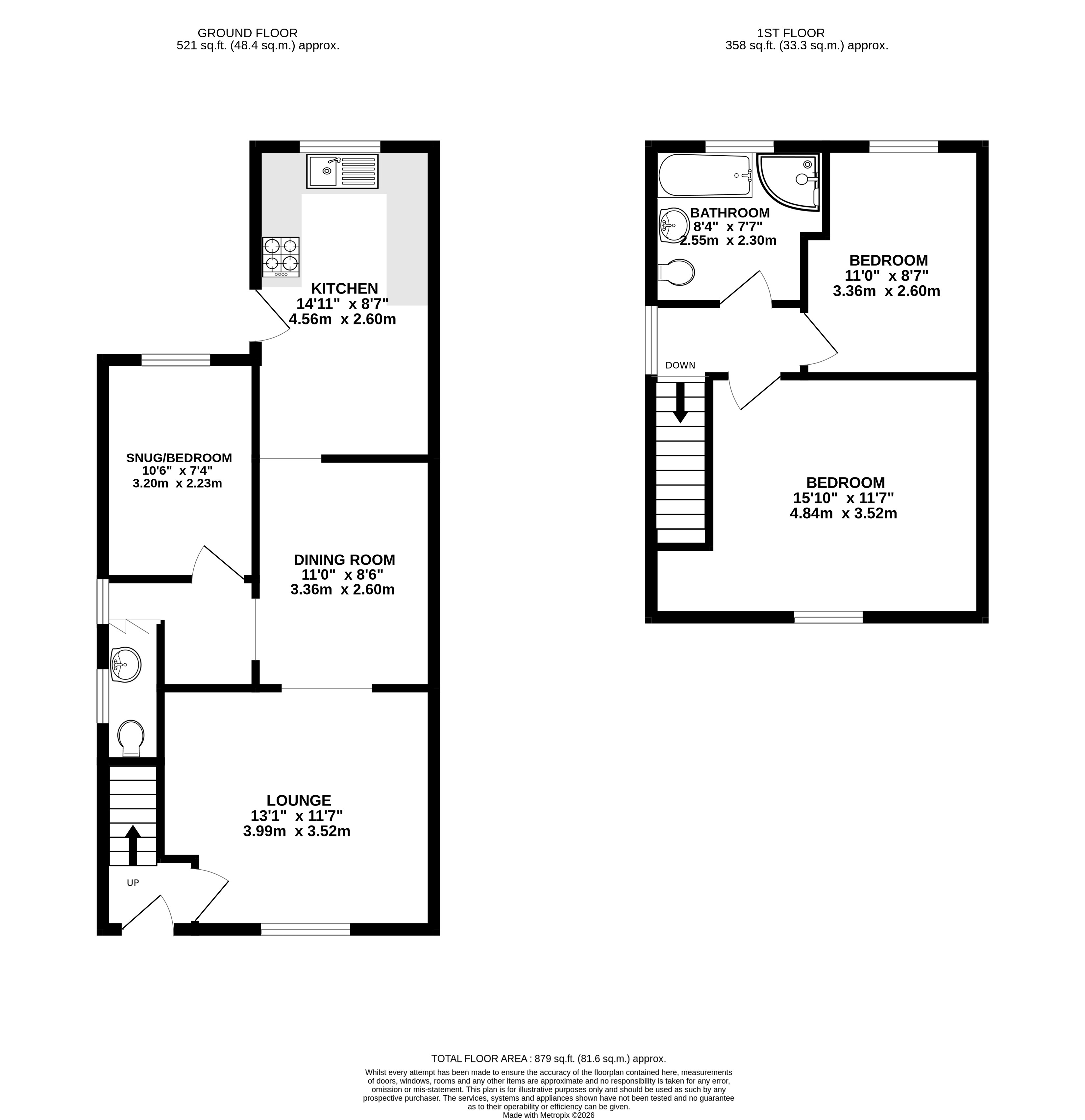 23, Grantham Road, Nottingham floorplan