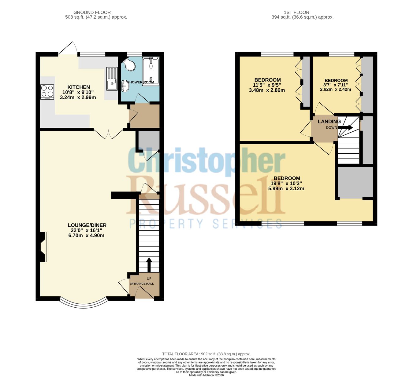 132, Flaxton Road, London floorplan