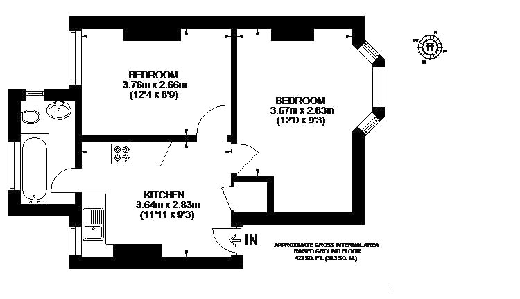 1 Bedrooms Flat to rent in Temple Dwellings, Temple Street, London E2