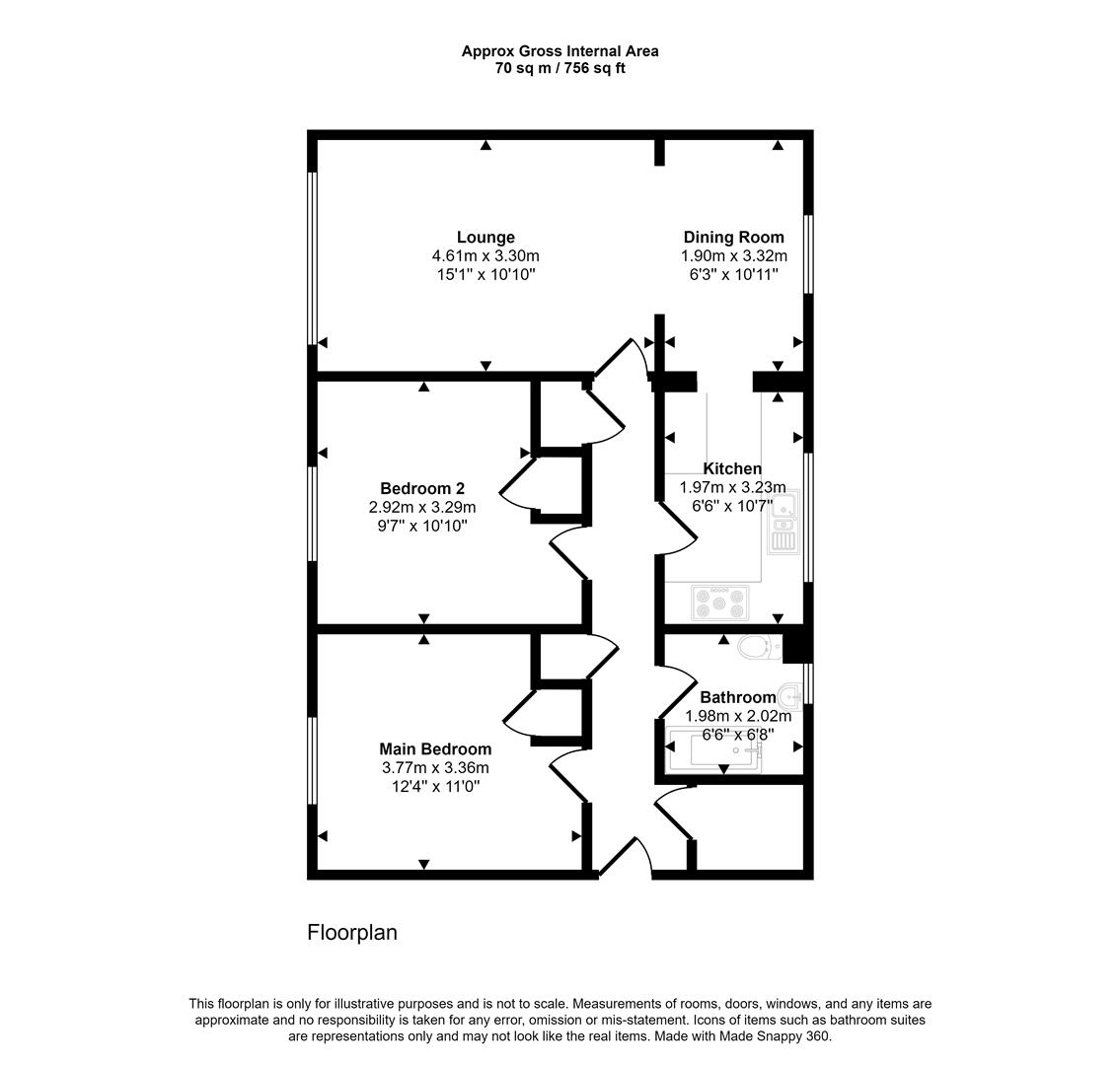 Craigielea Road, Renfrew PA4, 2 bedroom flat for sale 64870259