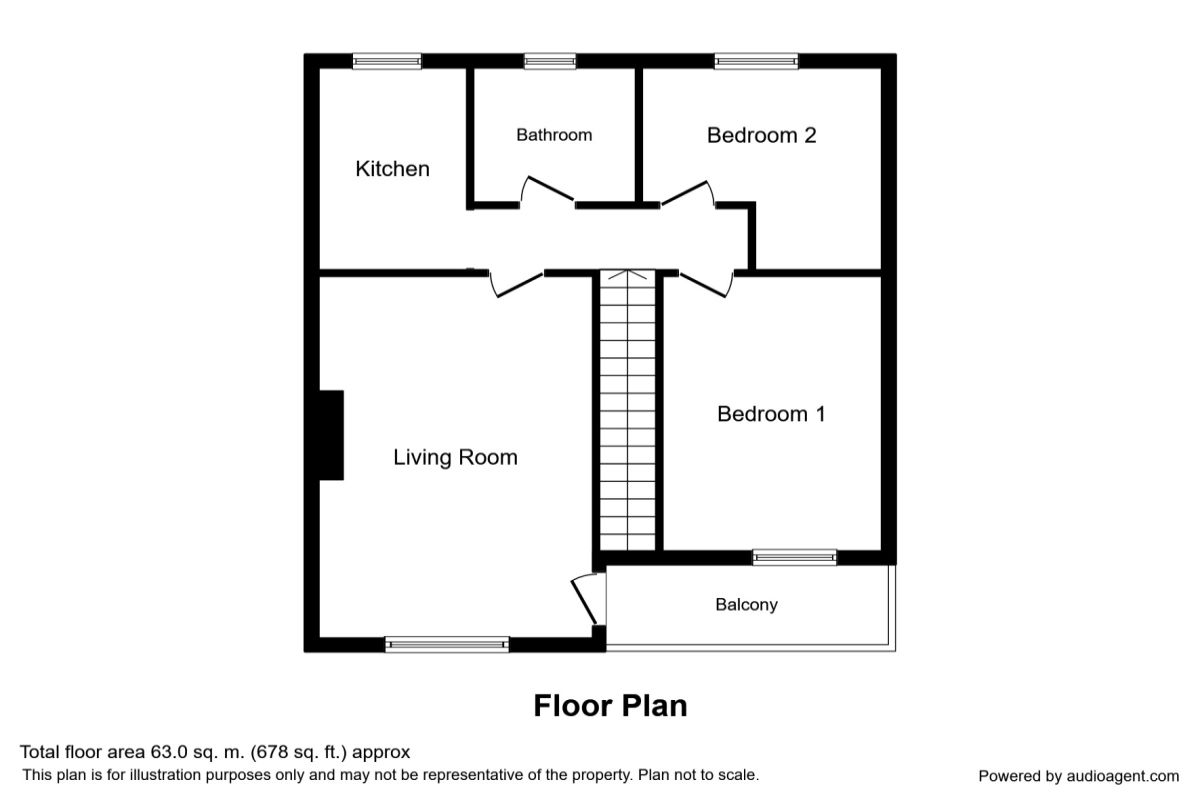 2 Bedrooms Flat to rent in Milstead Close, Maidstone ME14