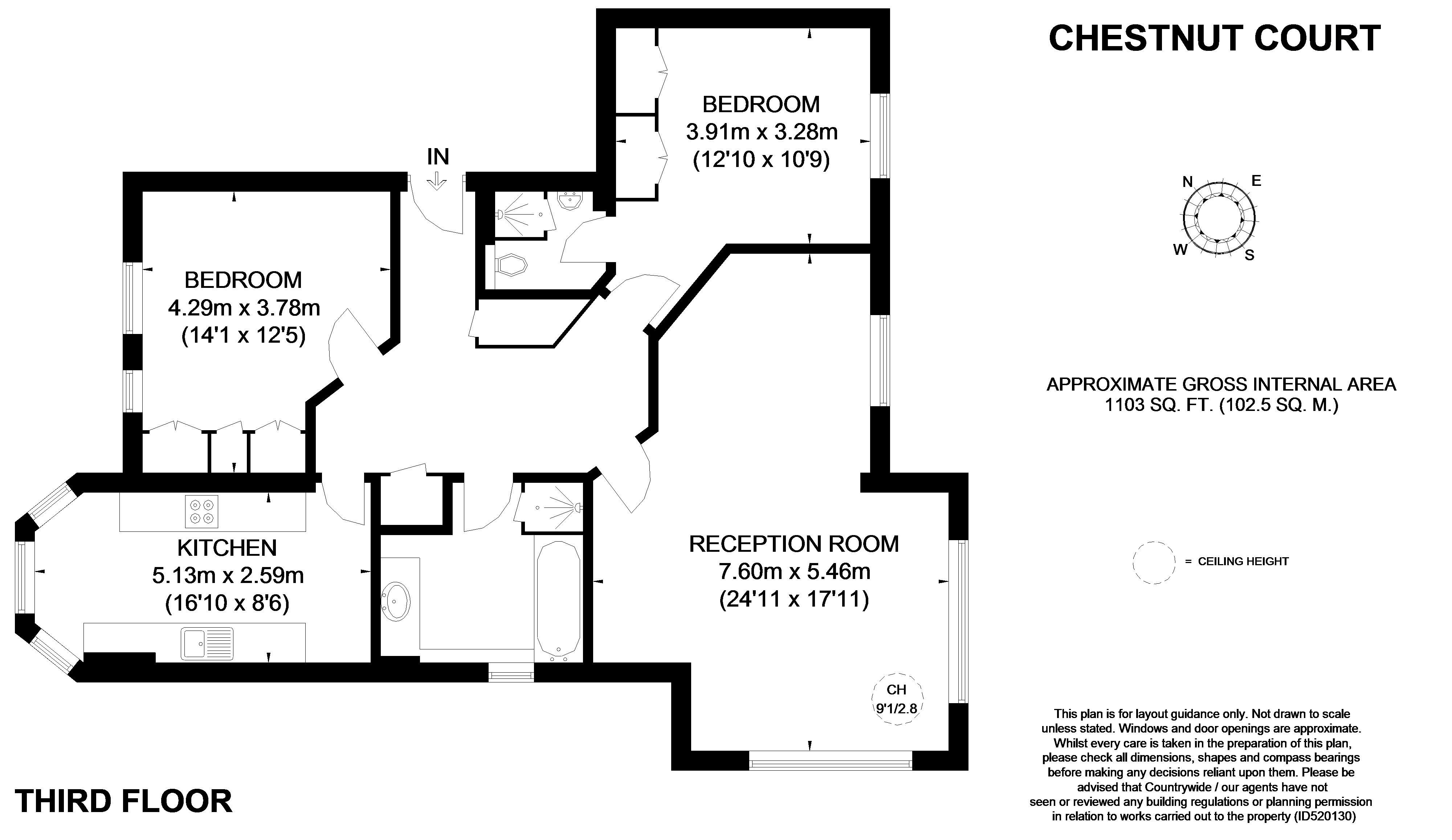 2 Bedrooms Flat to rent in Penners Gardens, Surbiton KT6