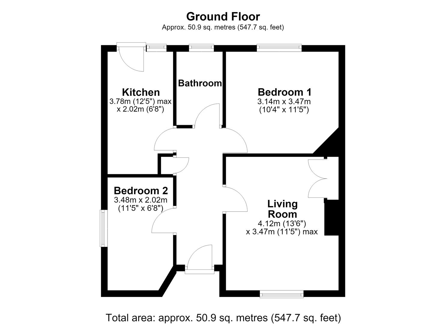 7, Honey Mead, Calne floorplan