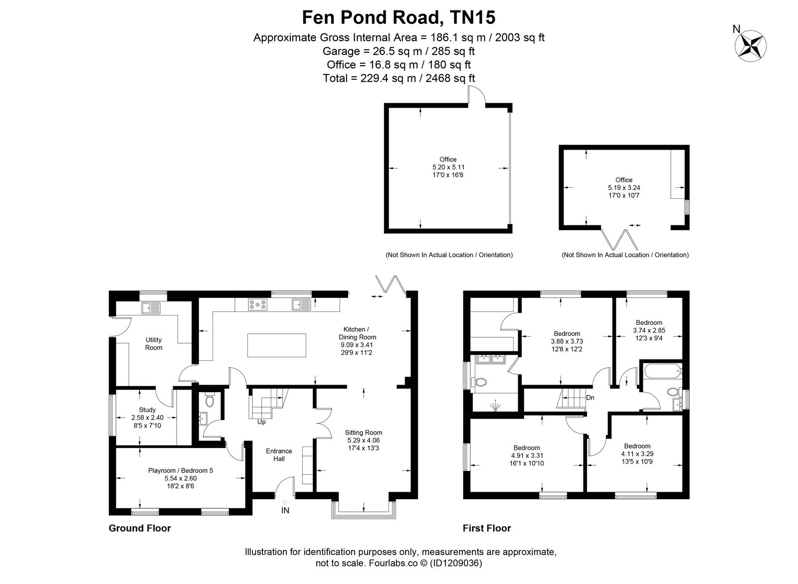59, Fen Pond Road, Sevenoaks floorplan
