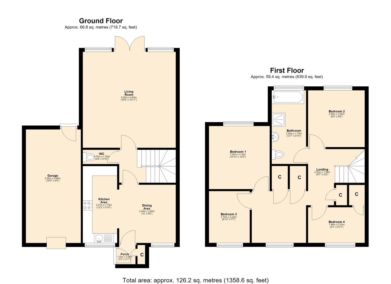45, Carfield, Skelmersdale floorplan