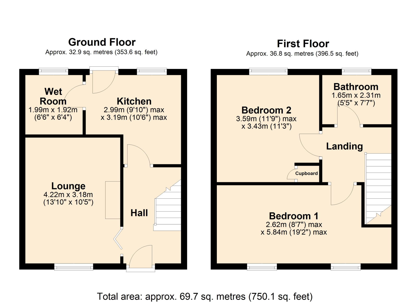 29 Devonshire Place, Tewkesbury floorplan