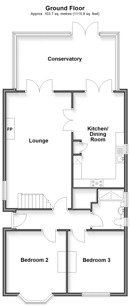 Cliff Bridge, Shanklin floorplan